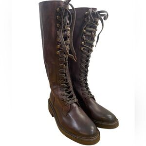 Vintage Foundry Co. Lace Up Sadelle Boots